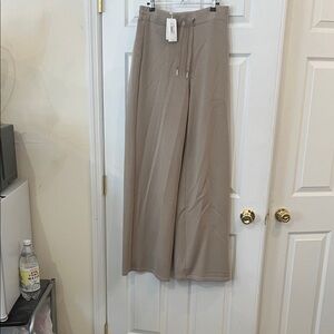 SPANX Wide Leg Pants in Beige